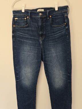 AE77 Dark Blue Mom Jean Normcore Minimalist Size 12